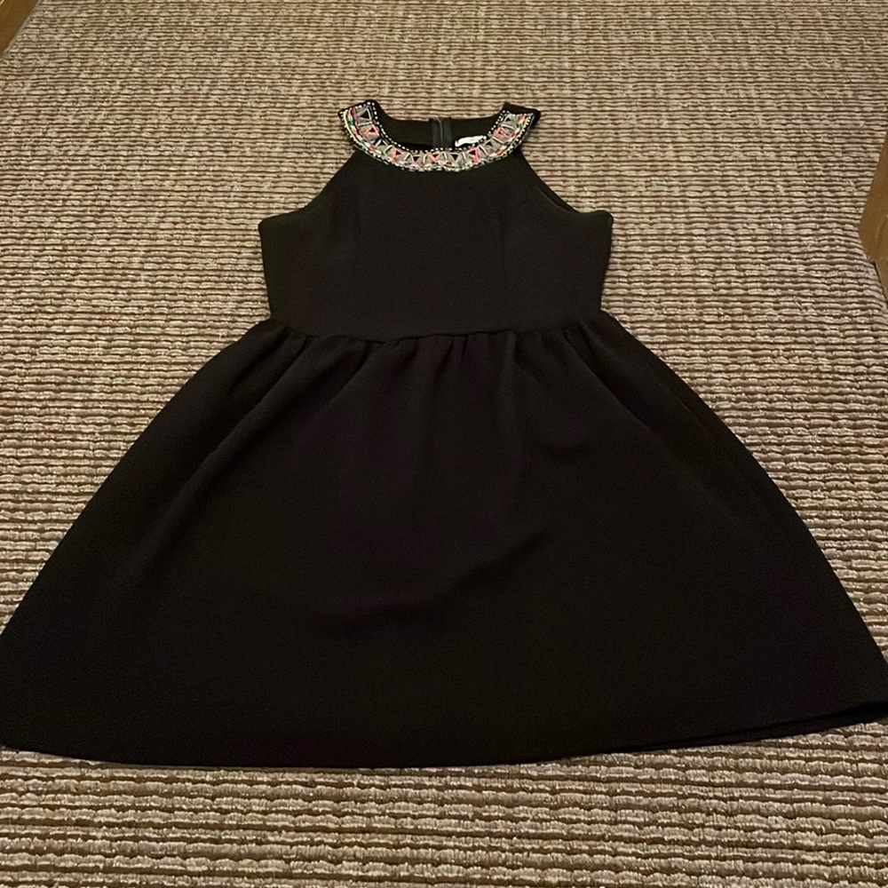 Beaded neckline dress